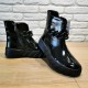 Кожаные деми ботинки Bravi B33105 черный размеры 32-35