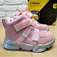 Деми ботинки Clibee P640Ap розовый размеры 27-32