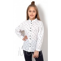 Блуза Mevis 2896 белая размеры 122-146
