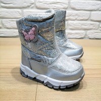 Зимние ботинки Tom.M 7602H серебро размеры 23-28